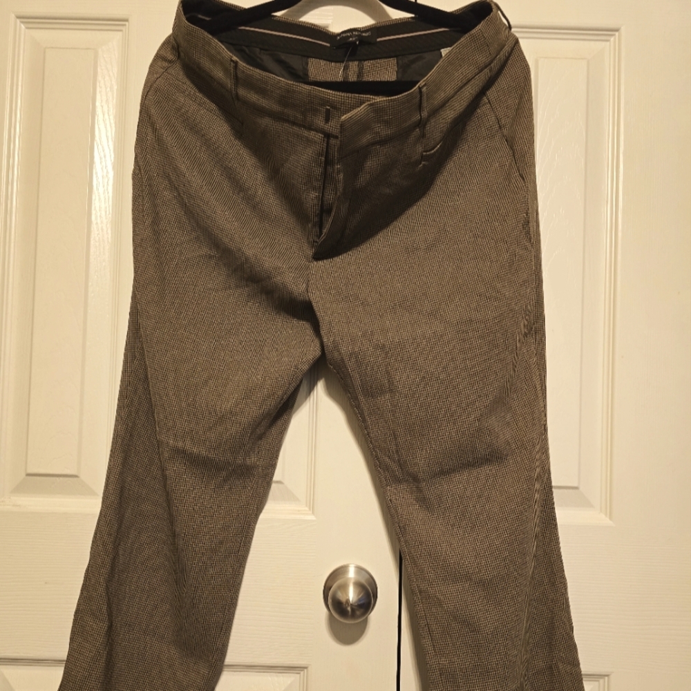 Banana Republic Factory Sloan Checkered Brown Pants in size 14